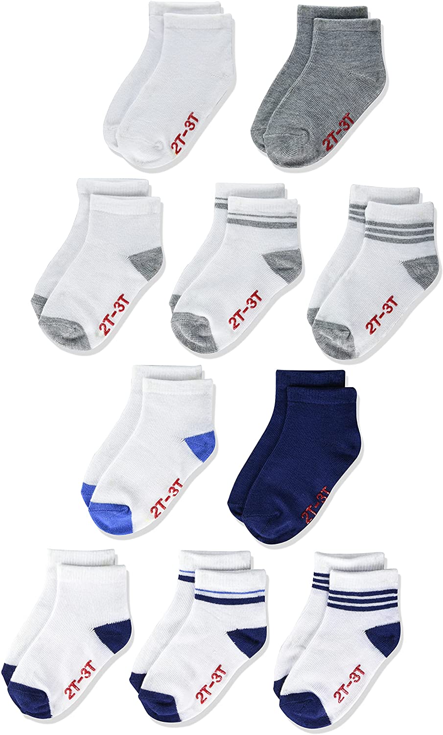 Assorted 6 months 4/5T 6-Pair Pack Hanes Infant Boys Ankle Socks 