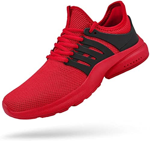 Feetmat Mens Non Slip Gym Sneakers Lightweight Breathable Athletic Running Walking Tennis Shoes 