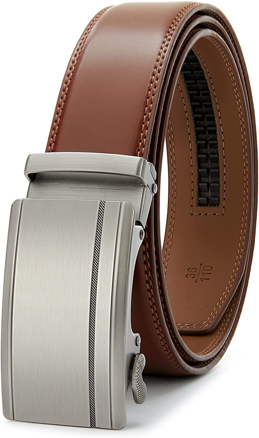 PlusZis Reversible Leather Belts For Men Big and Tall 28-80 Trim To Fit  With Gift-Box at  Men's Clothing store