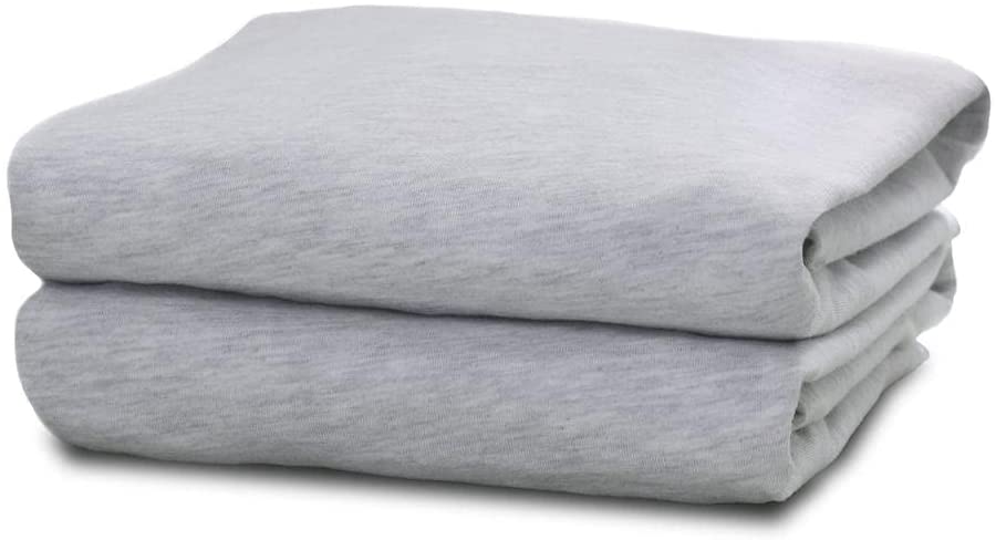 Knit Jersey 100% Cotton 2 Twin XL Fitted Bed Sheets (2-Pack) Soft and Comfy  - Tw