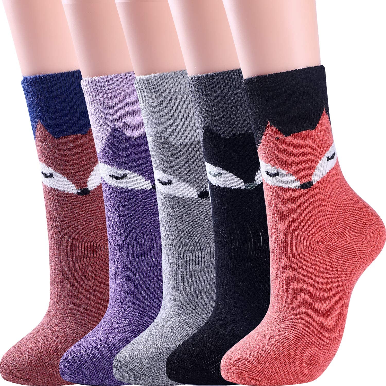 Details about   Jeasona Womens Wool Socks Thick Warm Winter Vintage Knit Thermal Gifts