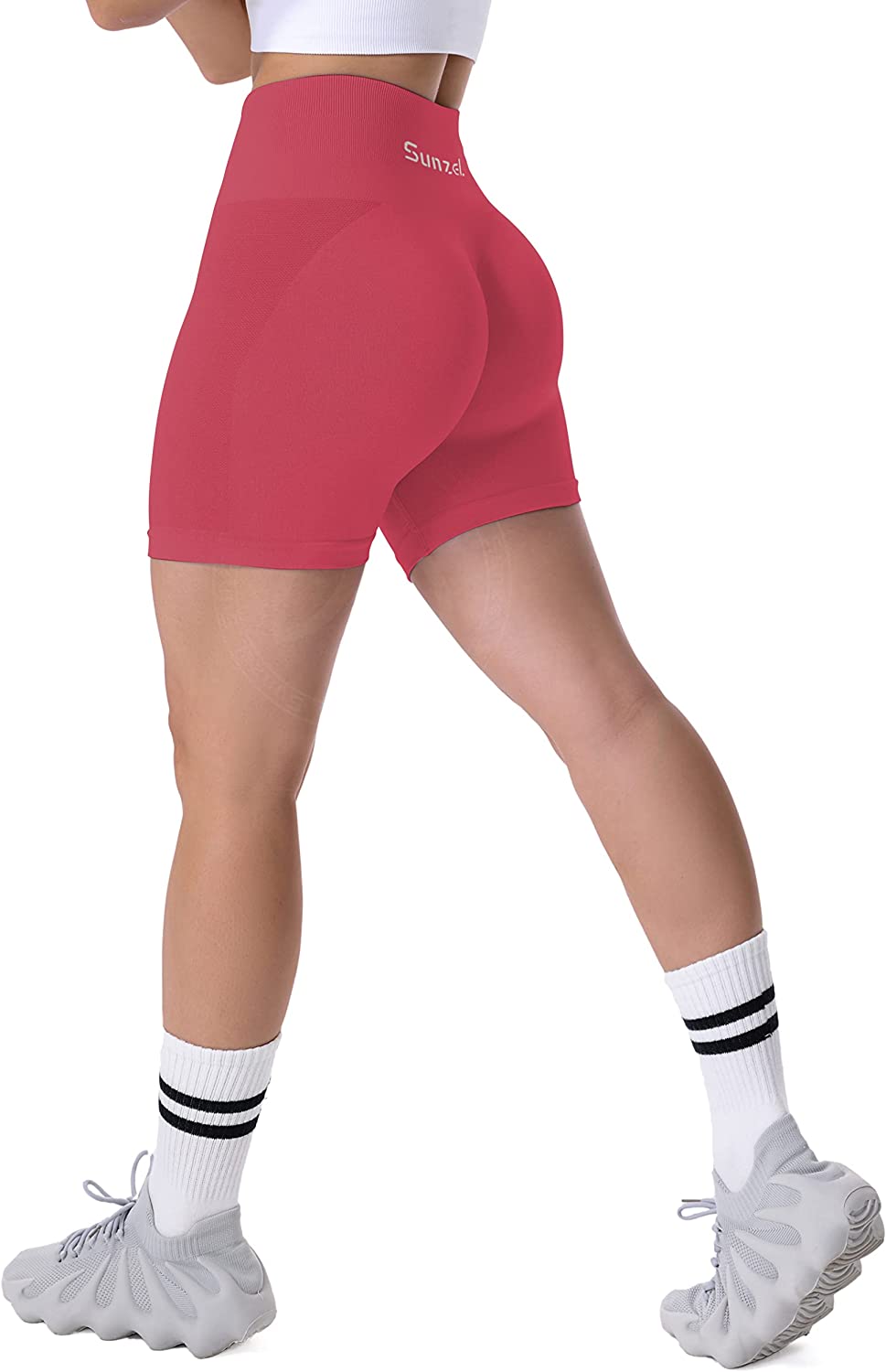 Sunzel Butt Scrunch Seamless Shorts, Womens 5 Inch Workout Shorts High  Waist Stretch Booty Short for Gym/Yoga/Running/Biking : :  Clothing