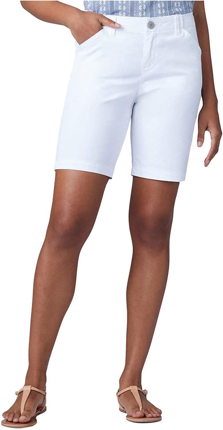 LEE Womens Plus Size Regular Fit Chino Bermuda Short 