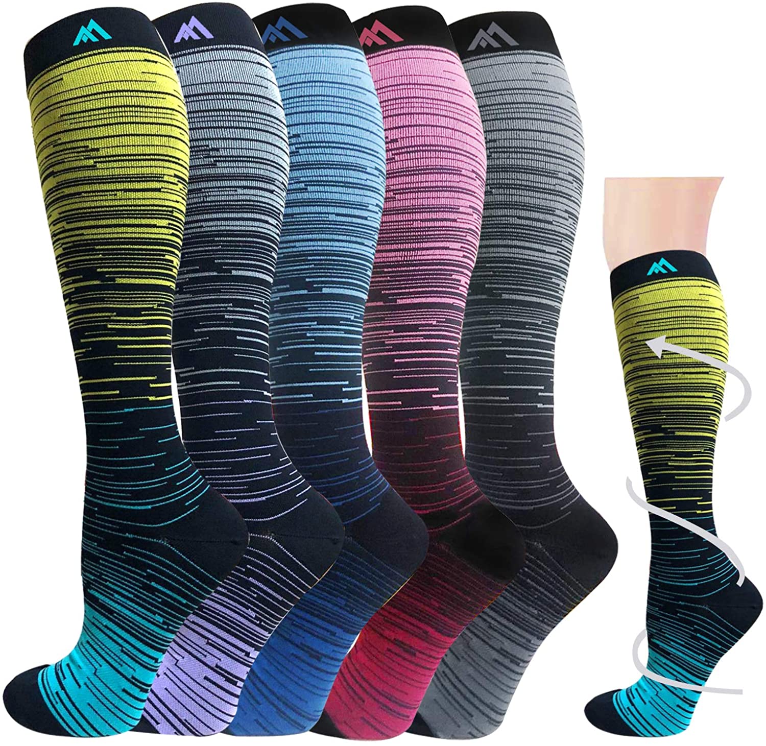Graduated Medical Compression Socks for Women&Men 20-30mmhg Knee High Sock  | eBay