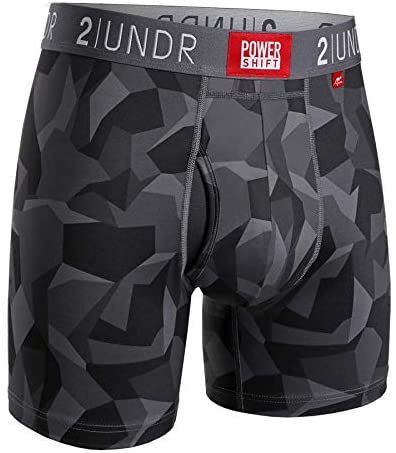 2UNDR Mens Power Shift 6 Boxer Brief Underwear