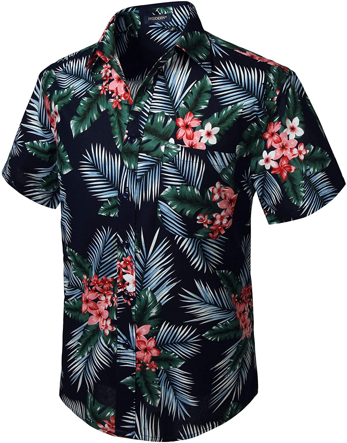 Palm Trees BILLS Tropical Short Sleeve Hawaiian Shirt - Lelemoon