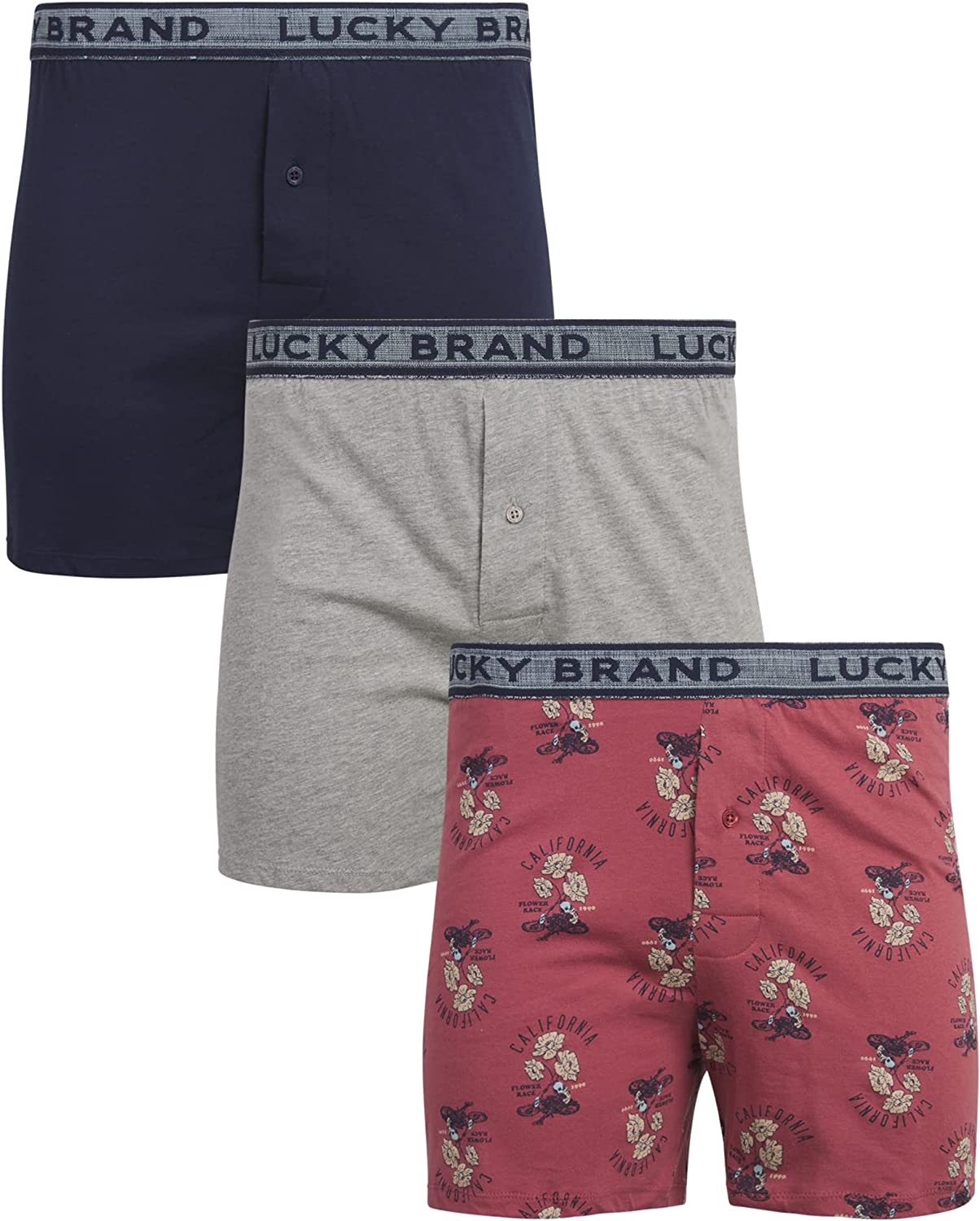 Lucky Brand Men's Underwear - Classic Knit Boxers (3 Pack) : :  Clothing, Shoes & Accessories