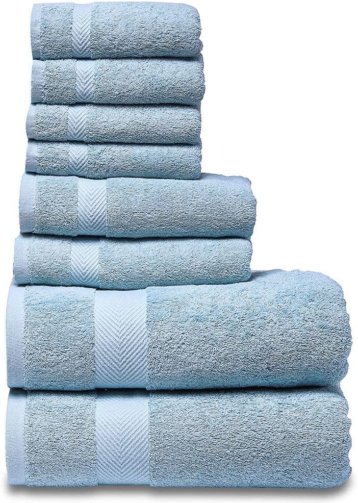 SEMAXE Luxury Bath Towel Set. Hotel & Spa Quality. 2 Large Bath Towels, 2  Hand T