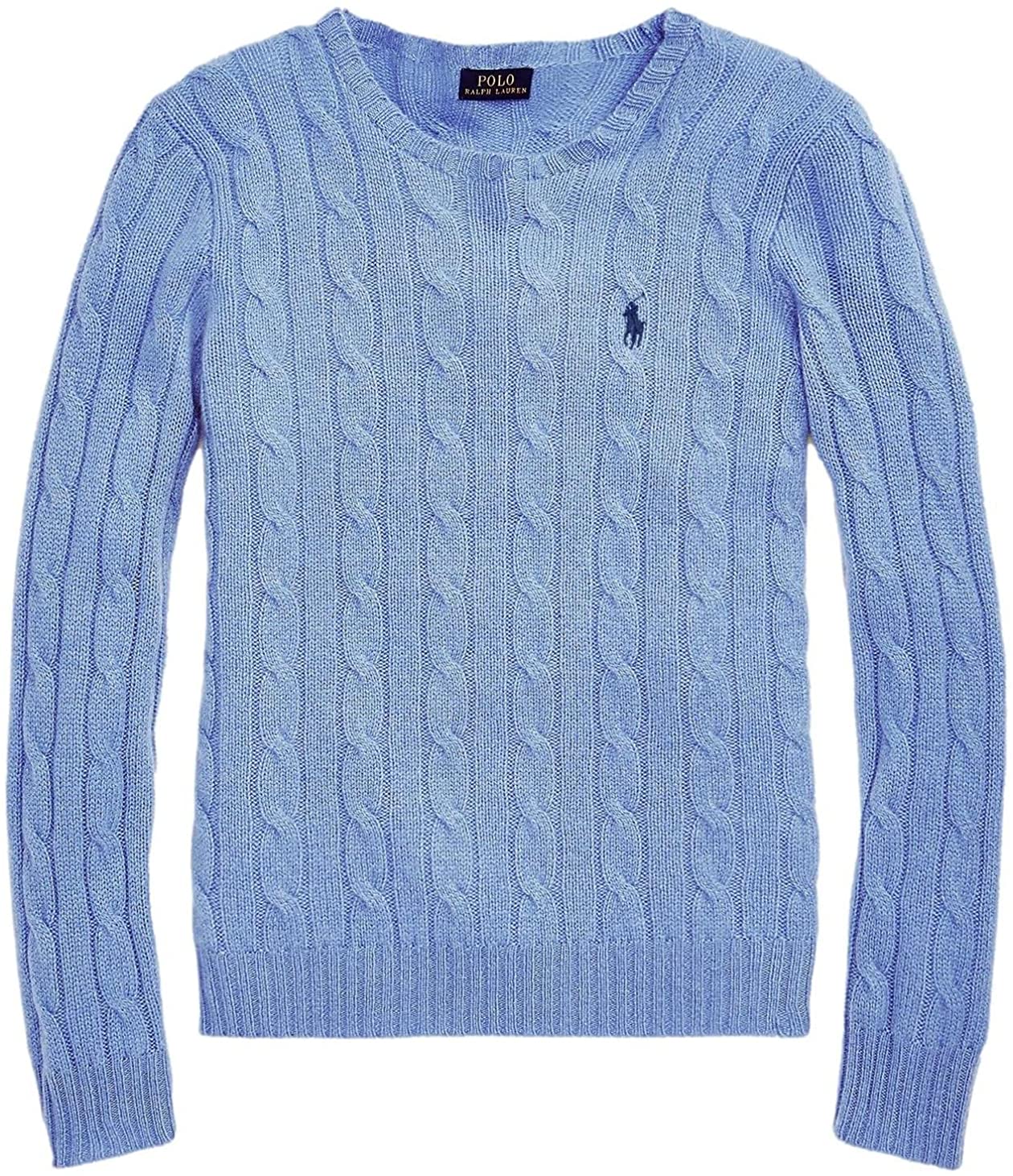 Polo Ralph Lauren Womens Cable Knit V-Neck Sweater