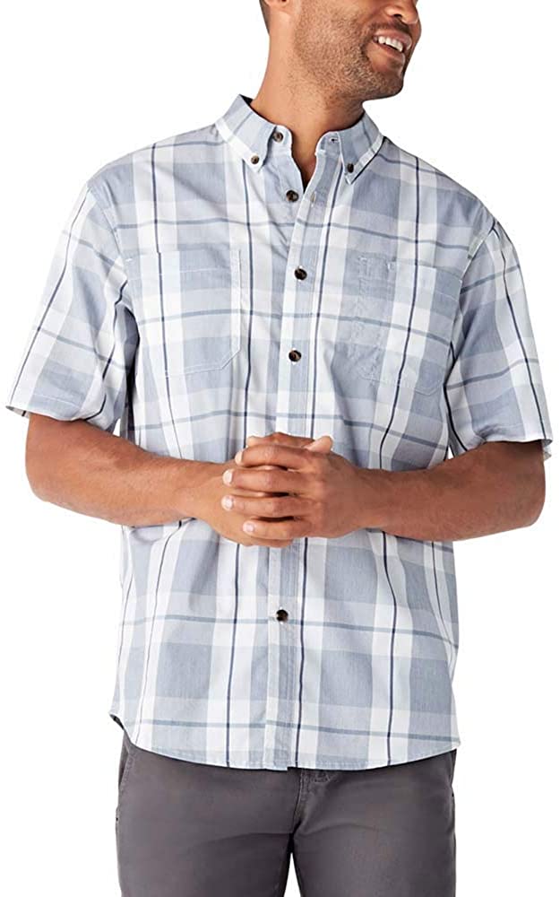 Dickies Mens Short Sleeve Flex Woven Shirt Relaxed Fit 