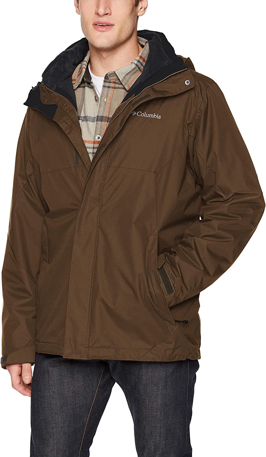 columbia orange ski jacket