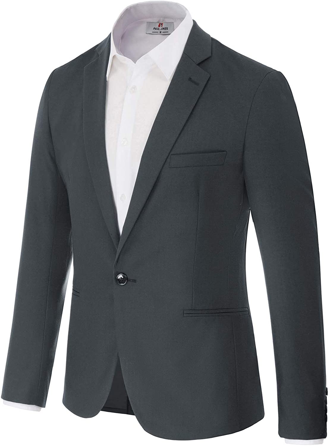 one button blazer mens