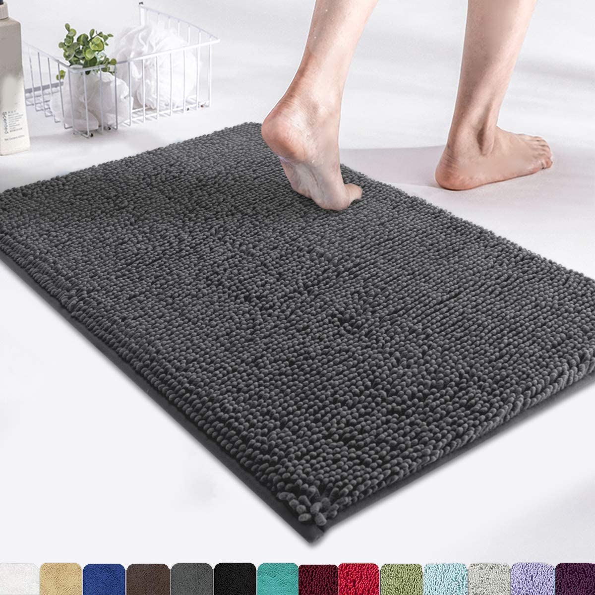 S For Bathroom Rugs Soft, Absorbent, Shaggy Microfiber,machi
