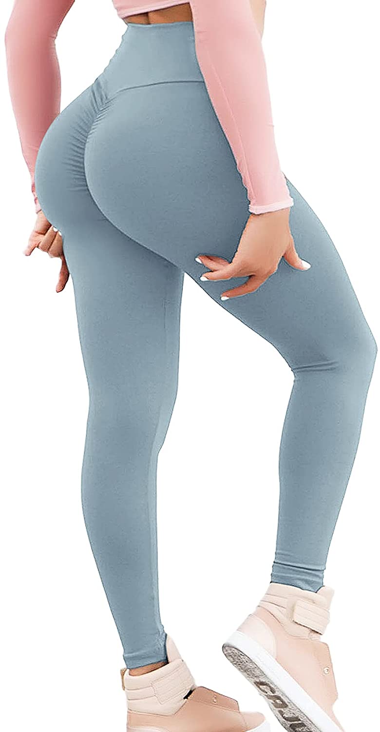 KIWI RATA Women Scrunch Butt Yoga Pants High Waist Sport Workout Leggings  Trouse