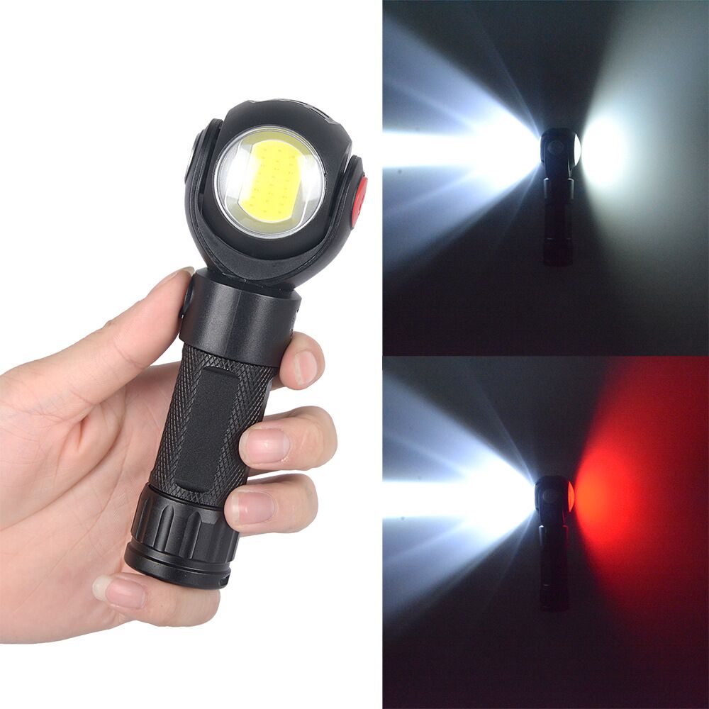 New Arrival 360°Rotating COB Work Light Mufti-functional Magnetic Tail COB Flashlight-4