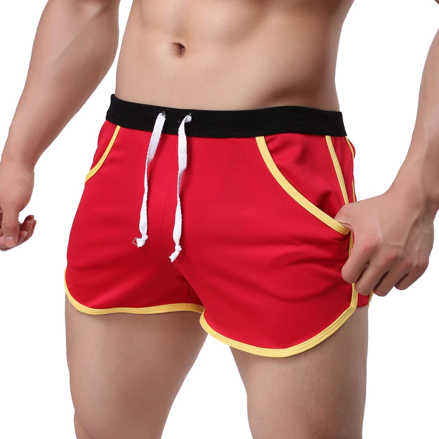 ASLIMAN Mens Running Shorts Workout Athletic Gym Casual Lounge