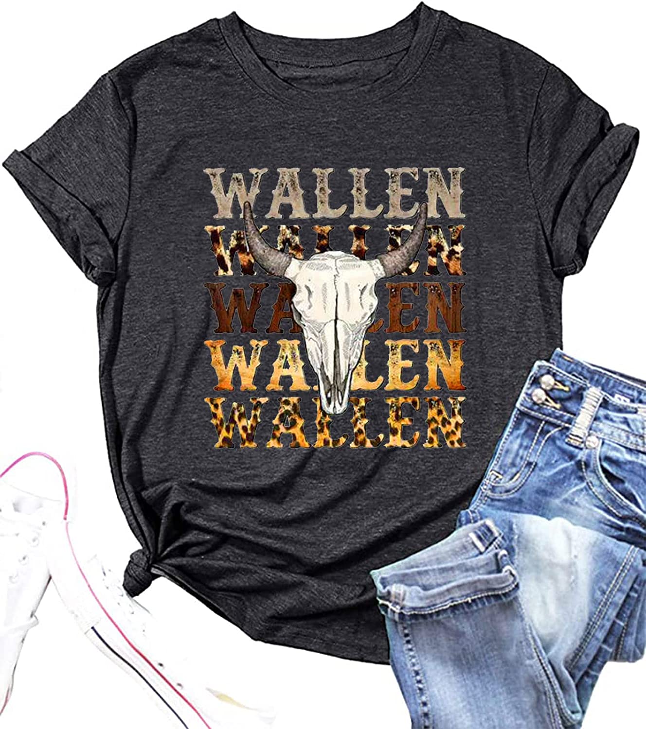 Country Music T-Shirts Women Retro Steer Skull Western Shirt Let's Go Girls  Country Concert Tees Cowgirl Casual Tops, Beige-a, Small : :  Clothing, Shoes & Accessories