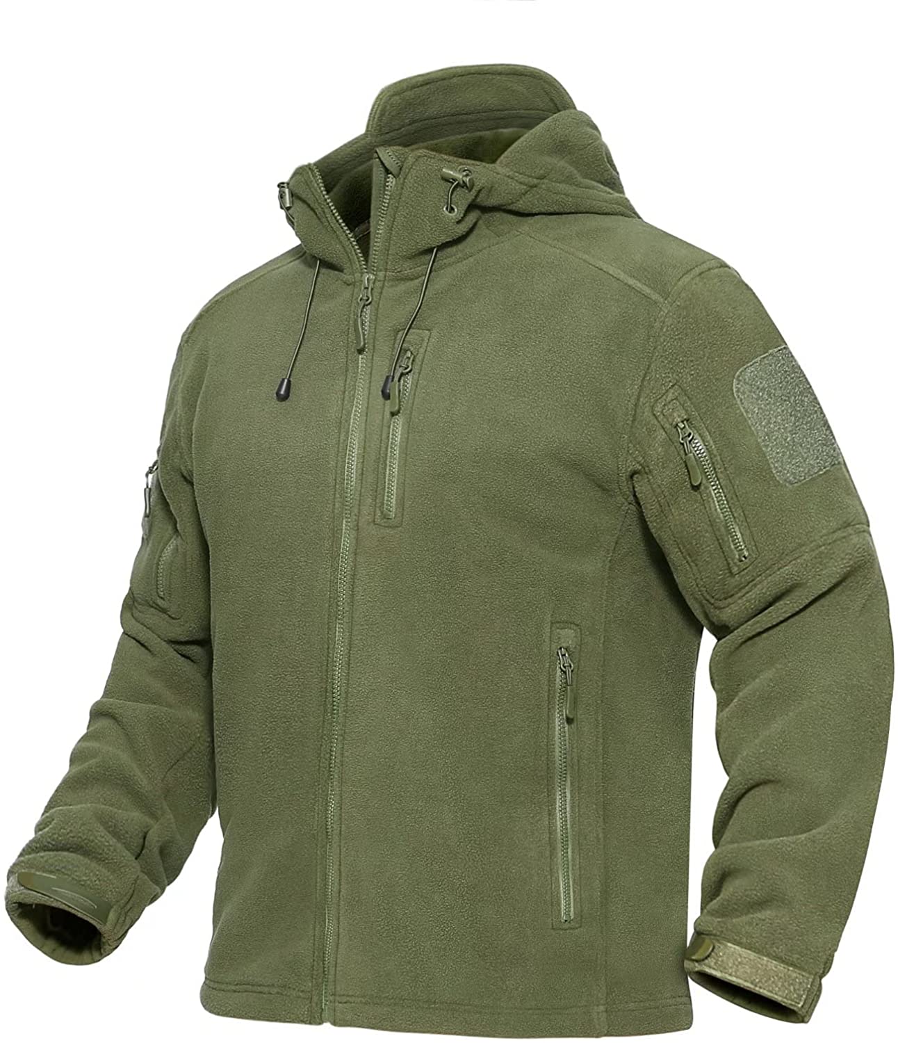 Army Vertical Logo Full Zip-Up Hoodie - Oscar Mike Apparel