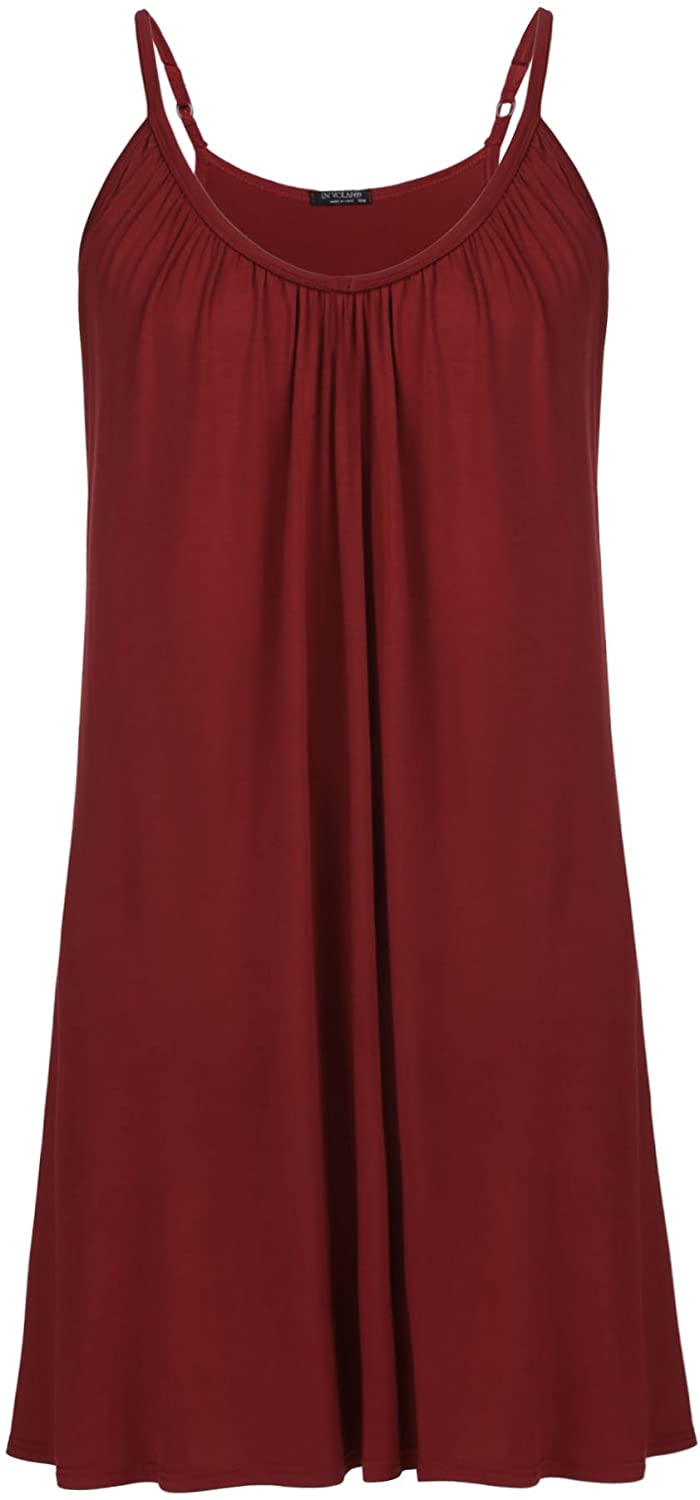 Womens Plus Size Nightgown Sleeveless Sleepwear Modal Cotton Sleepshirts  Slip Ni