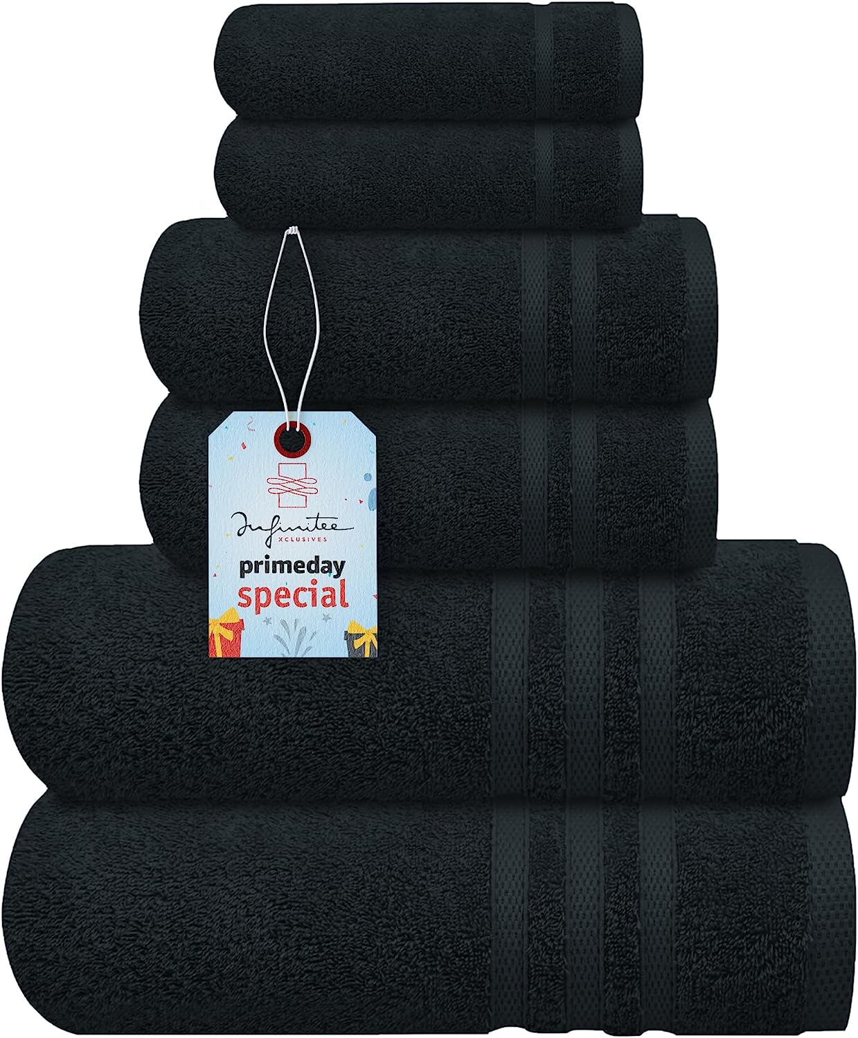 Infinitee Xclusvies Grey Bath Towels - 700 GSM 100% Cotton 27x54 Inche