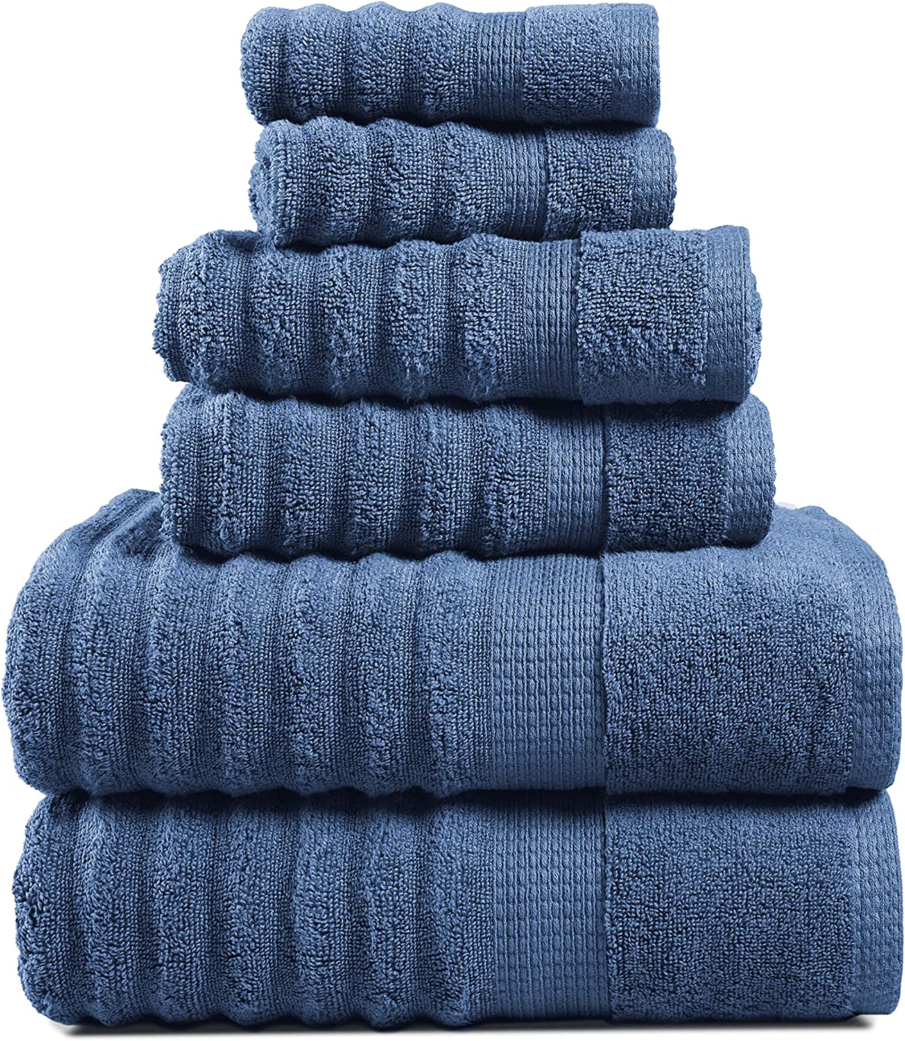 LANE LINEN Luxury Bath Towels Set - 6 Piece Set, 100% CottonBathroom Towels,  Zer