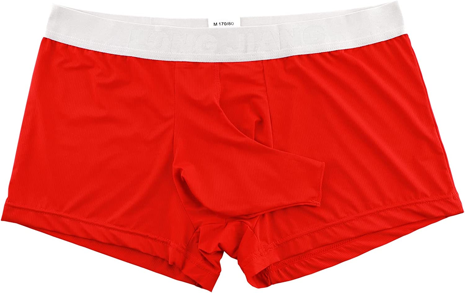 Buy eywlwaar Men's Ice Silk Boxer Briefs Pouch Trunks Breathable Underwear,  3 Pack-black/Blue/Red, Medium at