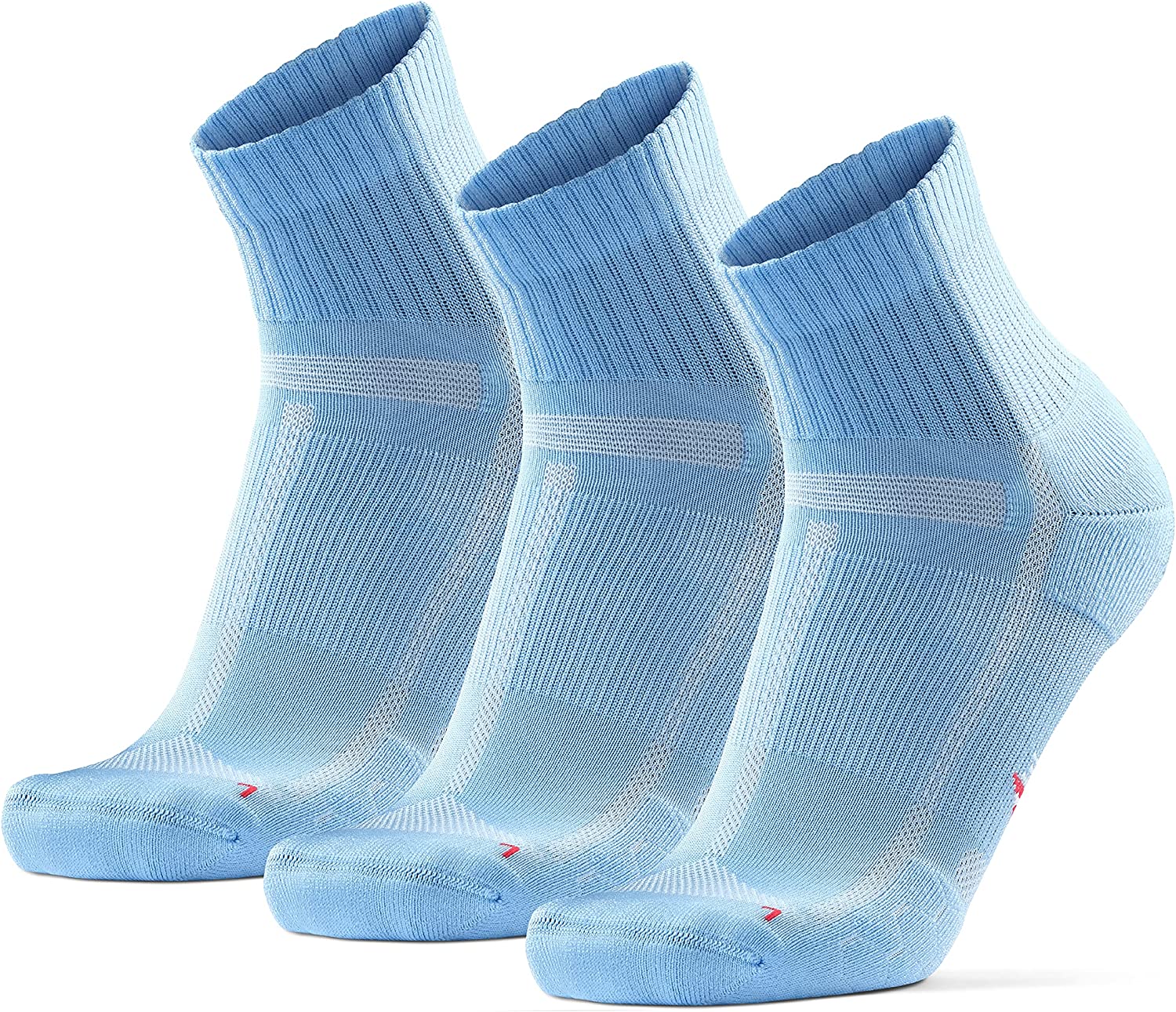 DANISH ENDURANCE 3 Pack Running Socks for Long Distances, Quarter
