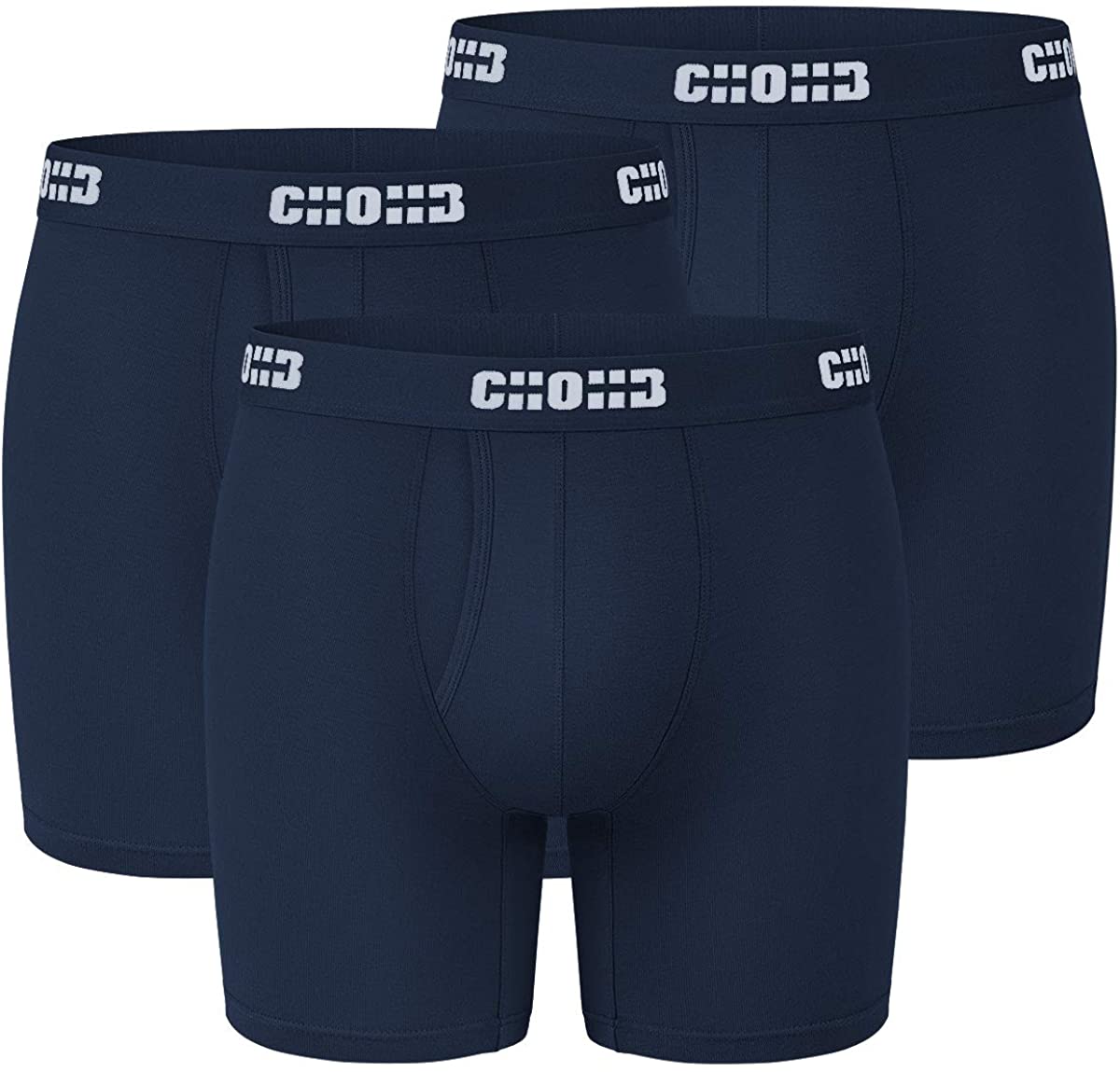 CHOHB Men's Underwear Micro Modal 3 Pack Boxer Briefs Men Fly