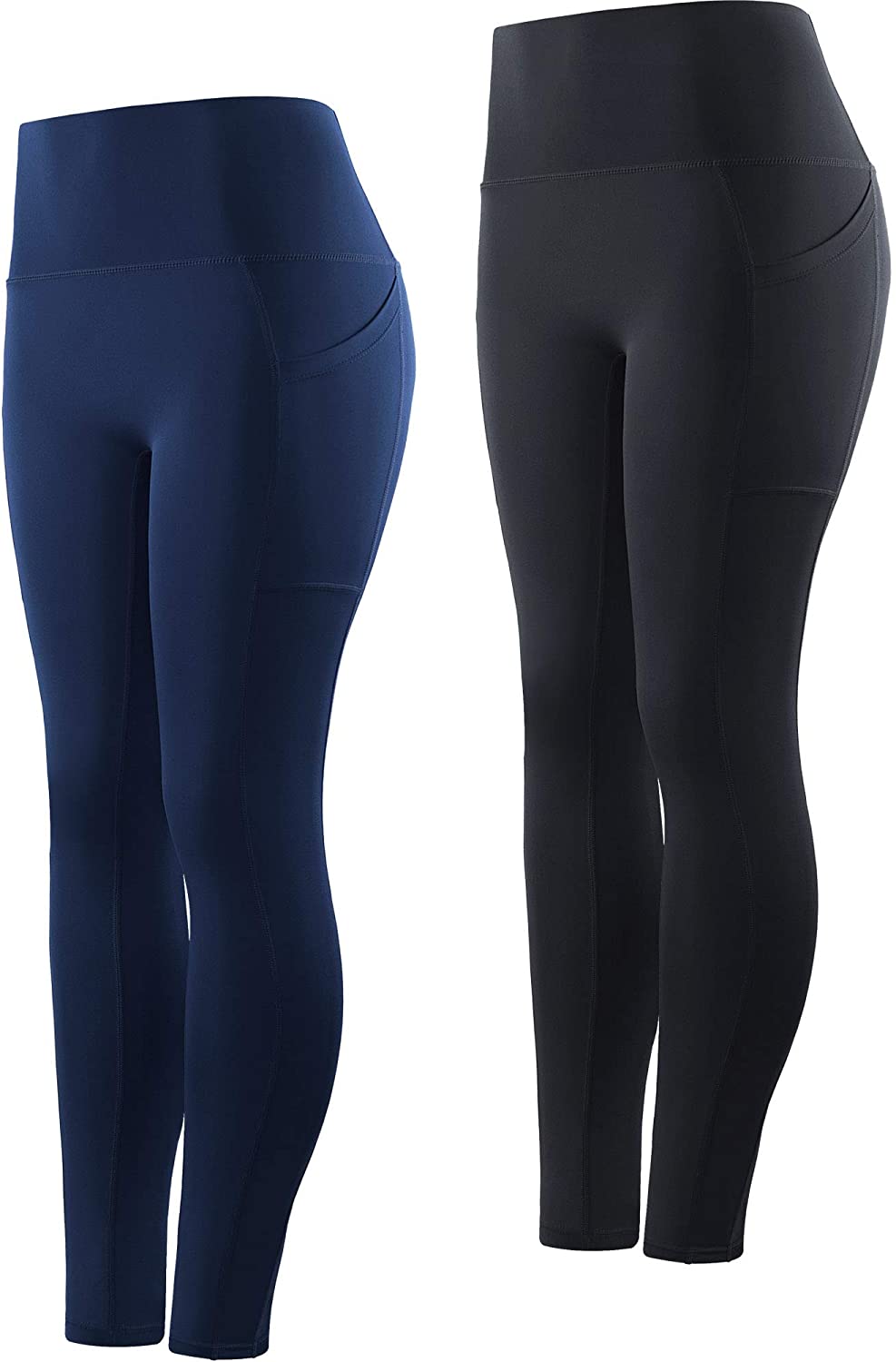 Tummy Control Yoga Pants with Pockets,2 or 3 Pack CADMUS High Waisted Workout Leggings for Women 