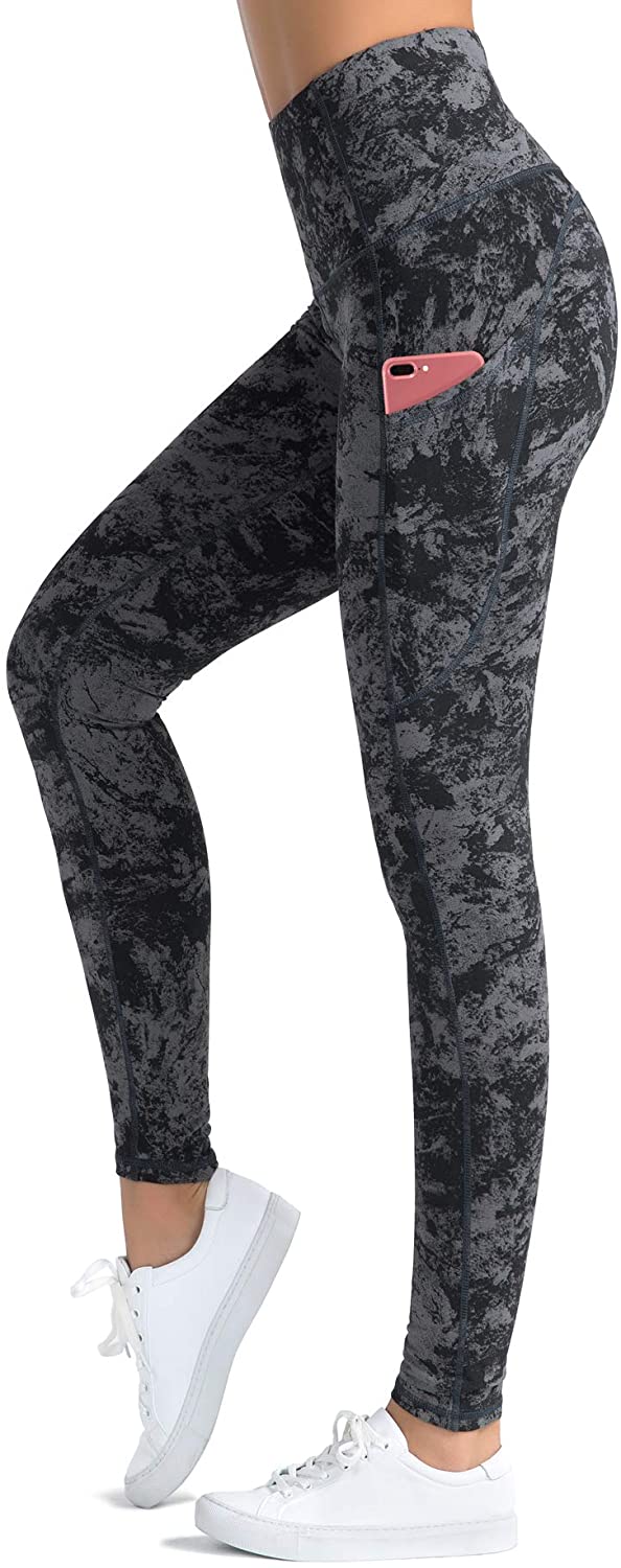 Dragon Fit Compression Yoga Pants Power Stretch Workout Leggings with High Waist Tummy Control 