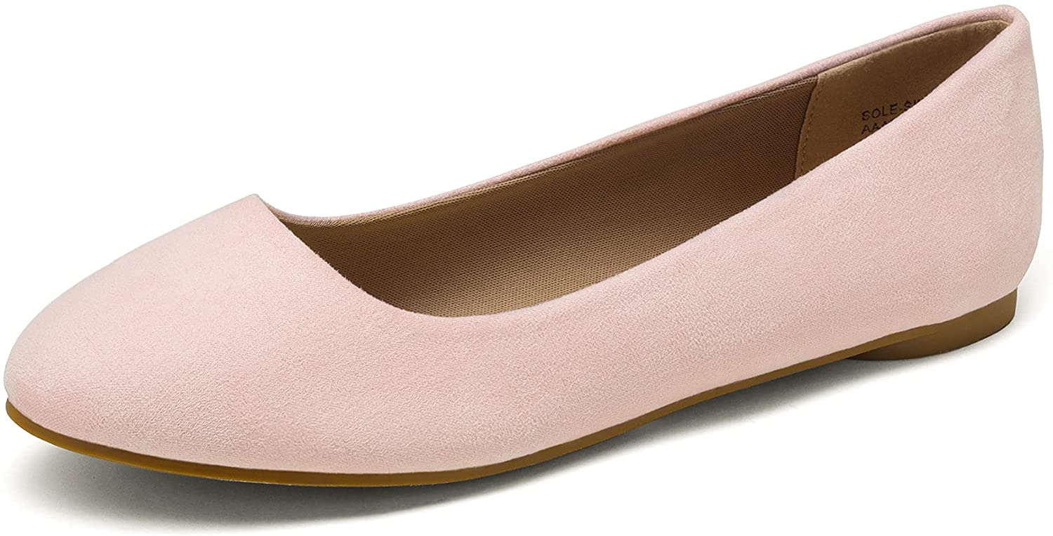 DREAM PAIRS Womens Sole-Simple Ballerina Walking Flats Shoes 