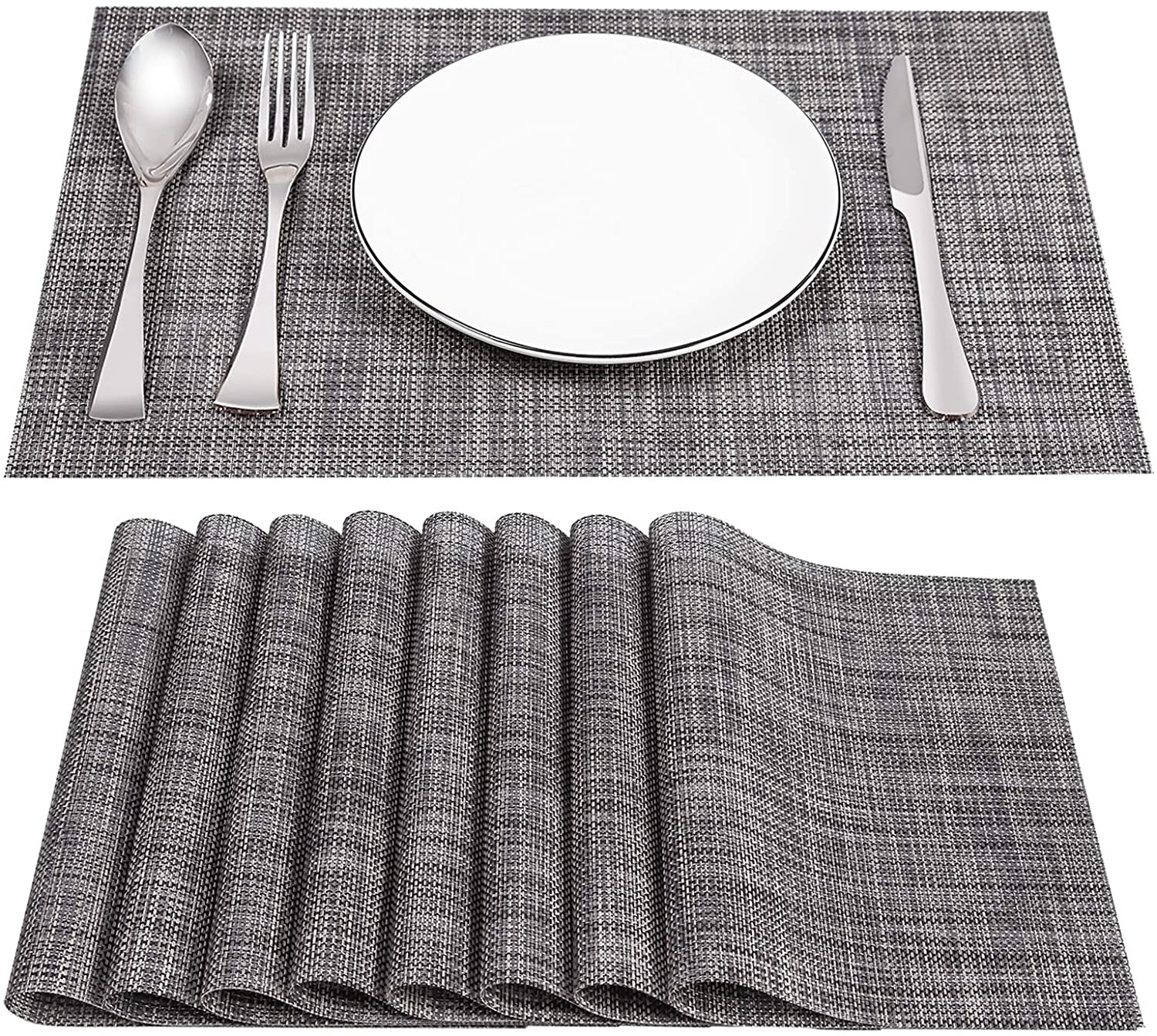 SD SENDAY Placemats, Set of 8 Heat-Resistant Stain Resistant Non-Slip  Placemats