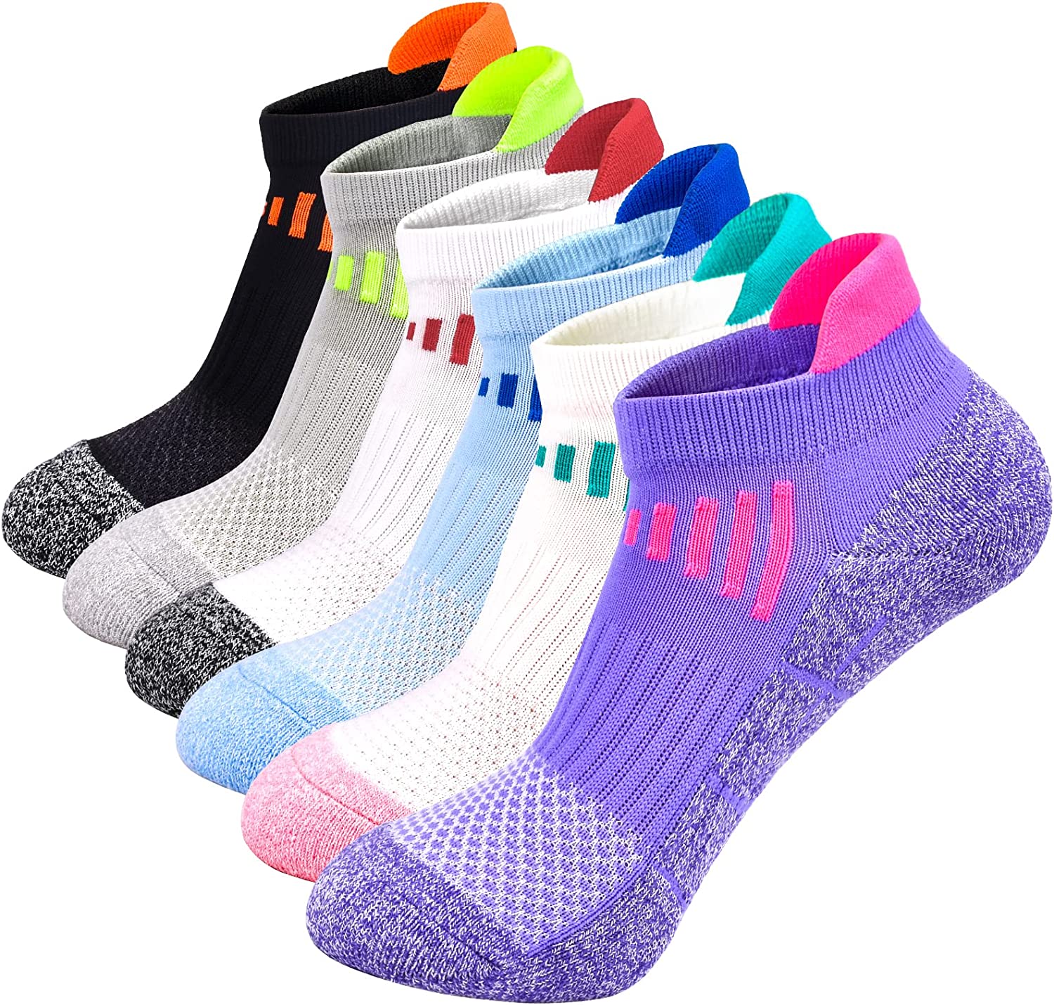 Womens Ankle Athletic Socks Low Cut Cushioned Breathable Running Performance  Spo | eBay