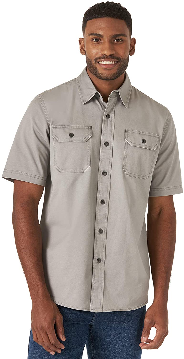 Wrangler Authentics Men's Weather Anything Short Sleeve Woven Shirt | eBay
