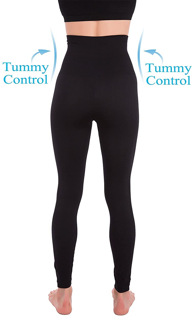 Homma Premium Thick High Waist Tummy Compression Slimming Leggings | eBay