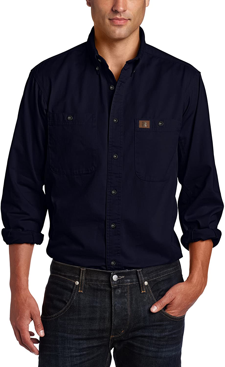 Wrangler Riggs Workwear Men's Logger Twill Long Sleeve Work Shirt | eBay