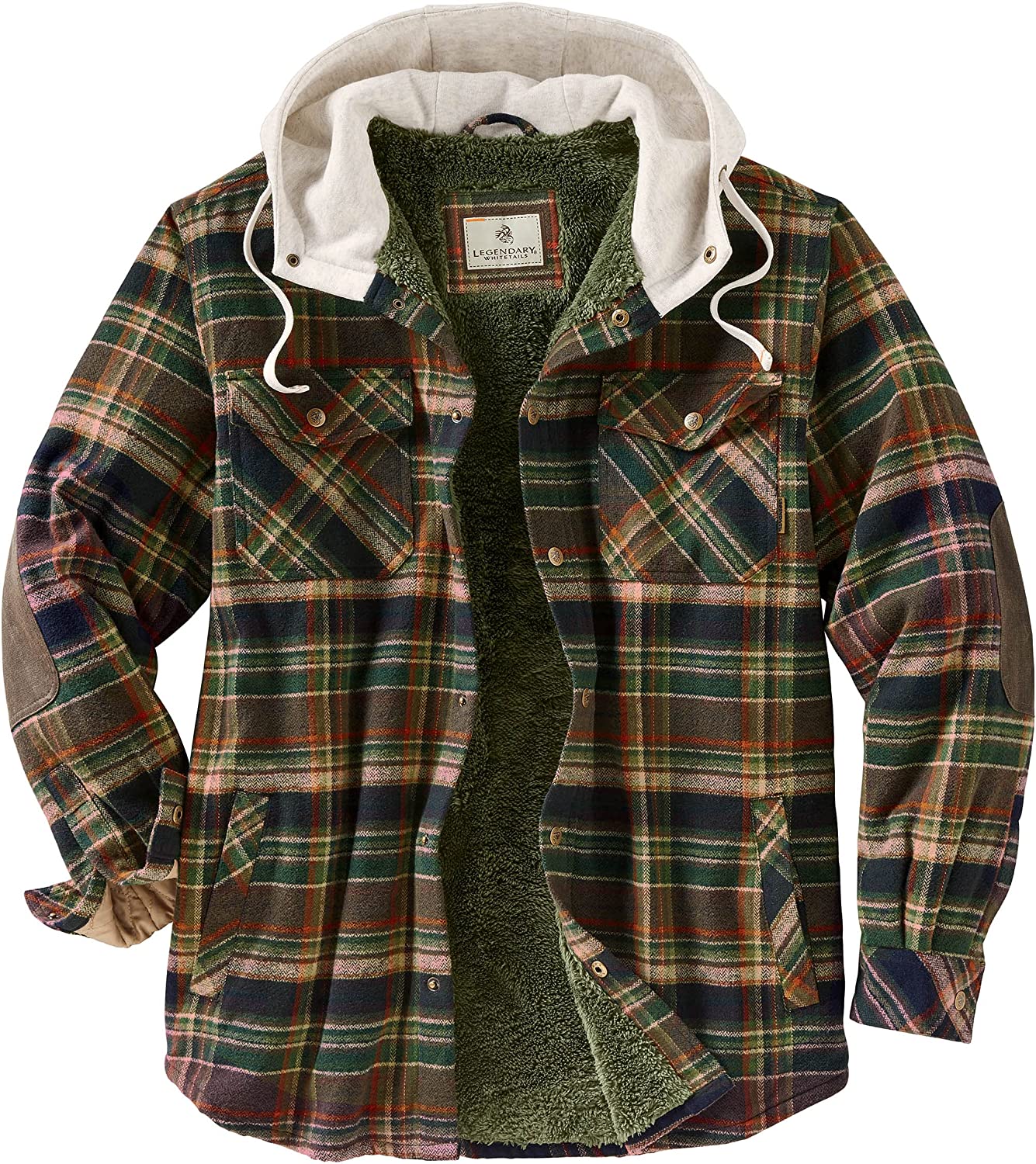 legendary whitetails hooded flannel