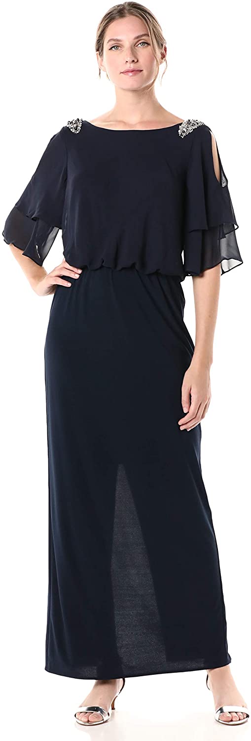 cold shoulder popover dress