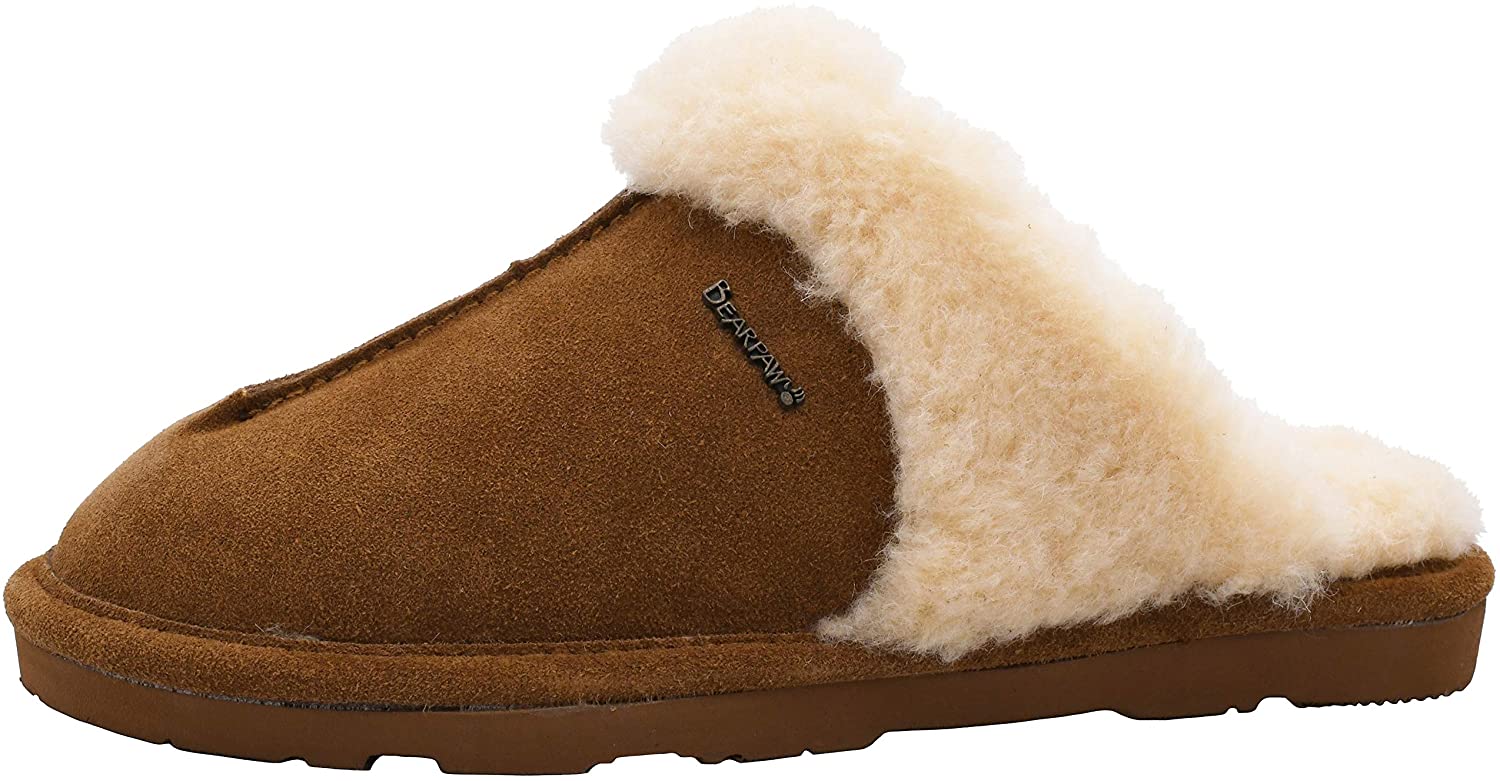 bearpaw loketta genuine sheepskin fur lined slipper