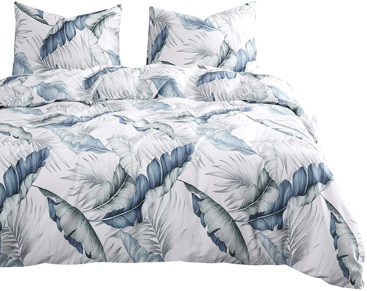 Details about   Wake In Cloud Leaves Comforter Set 100% Cotton Fabric with Soft Microfiber Fi