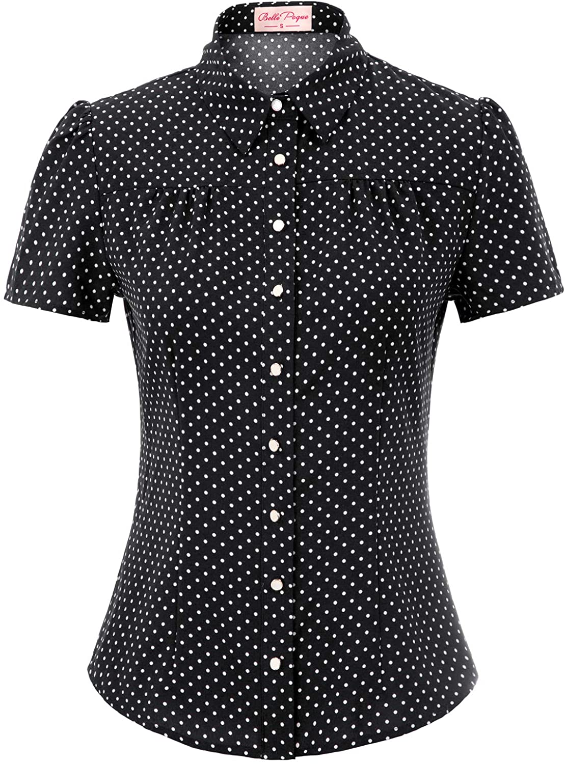 Belle Poque Women's Polka Dots Shirt Tops