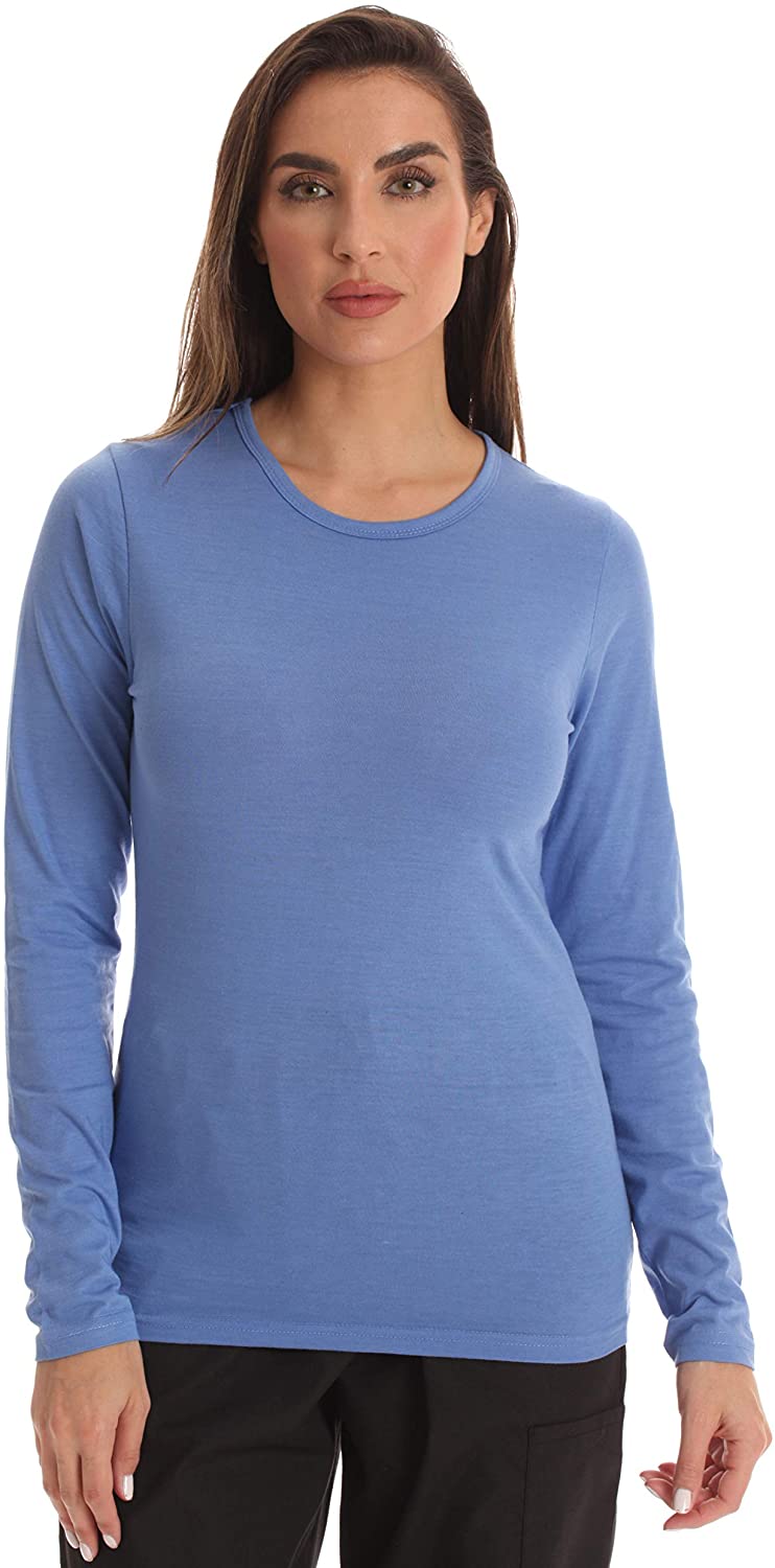 Just Love Women's Underscrub Long Sleeve T-Shirt Plain Undershirt