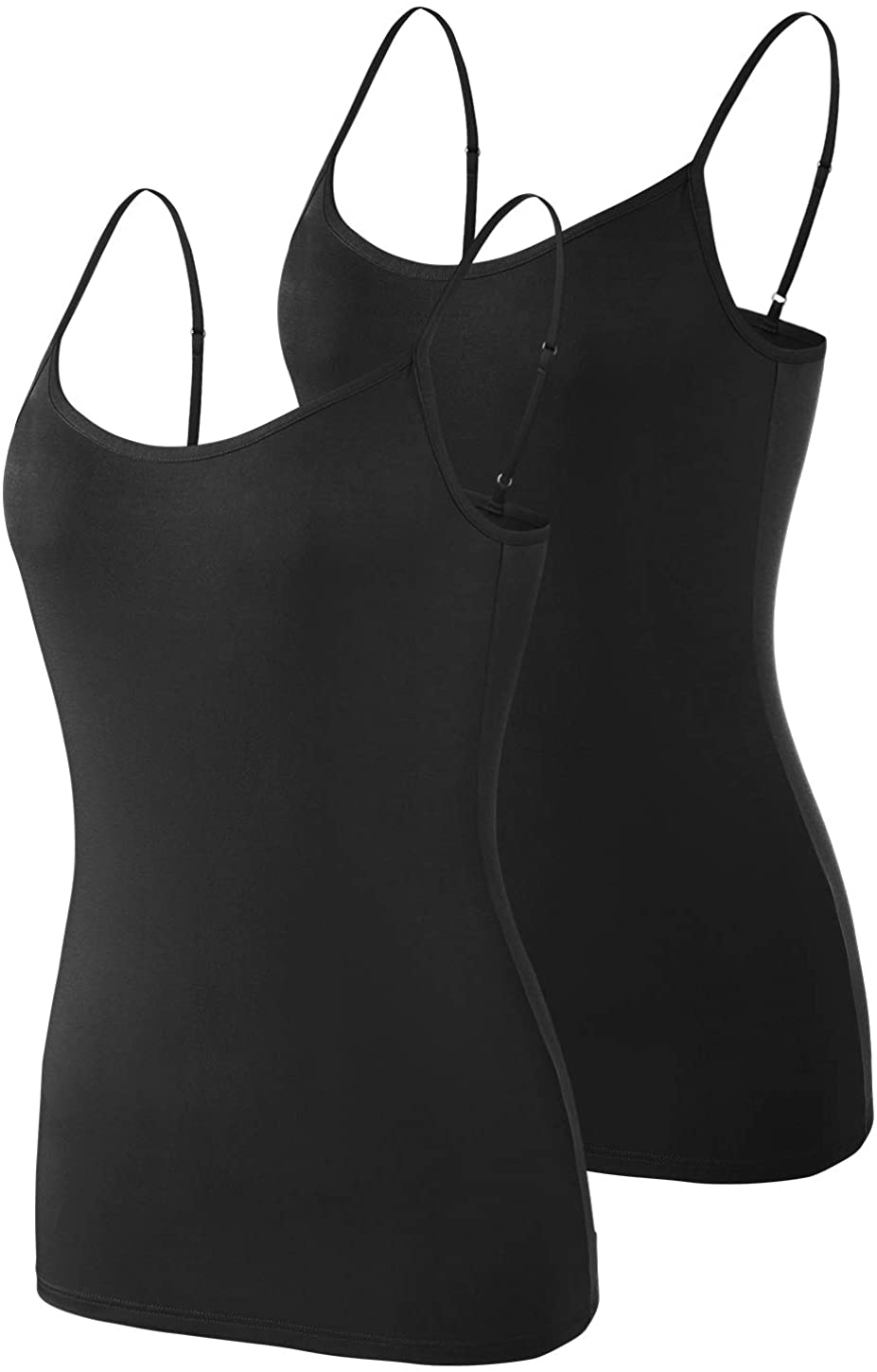 Vislivin Basic Camisoles for Women Undershirts Tanks Adjustable Spaghetti  Strap Cami Top 4 Pack : : Clothing, Shoes & Accessories
