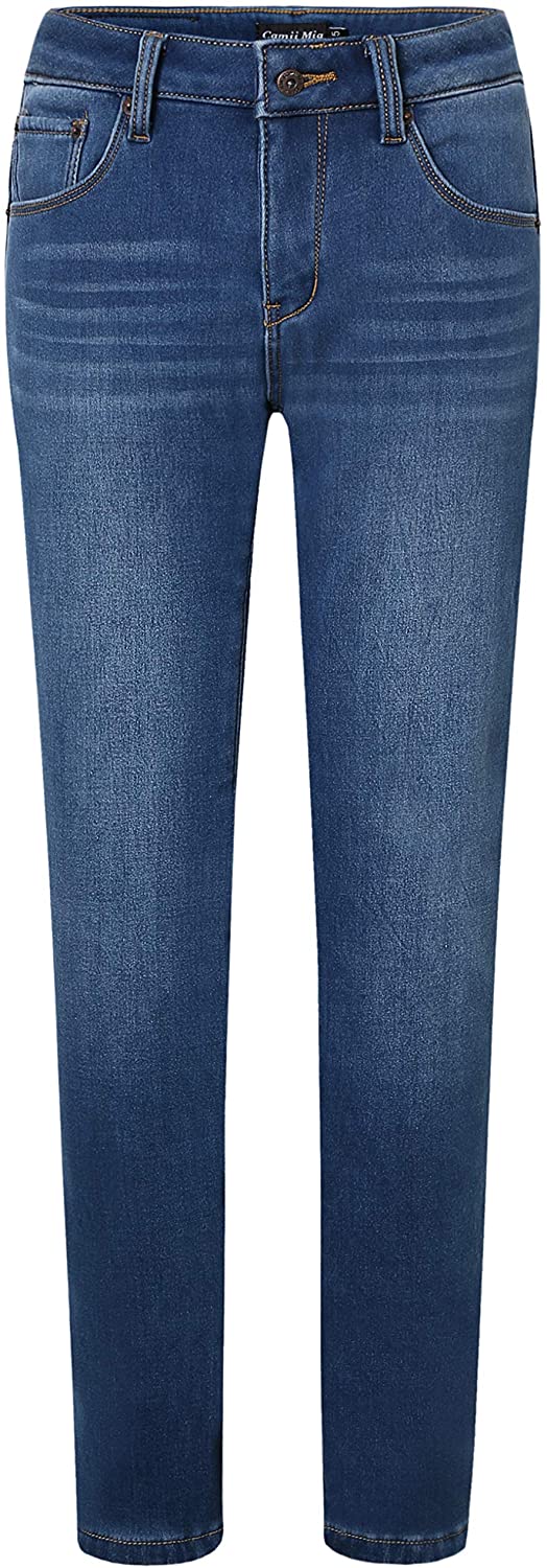 Camii Mia Women's Thermal Winter Stretch Skinny Fleece Lined Jeans