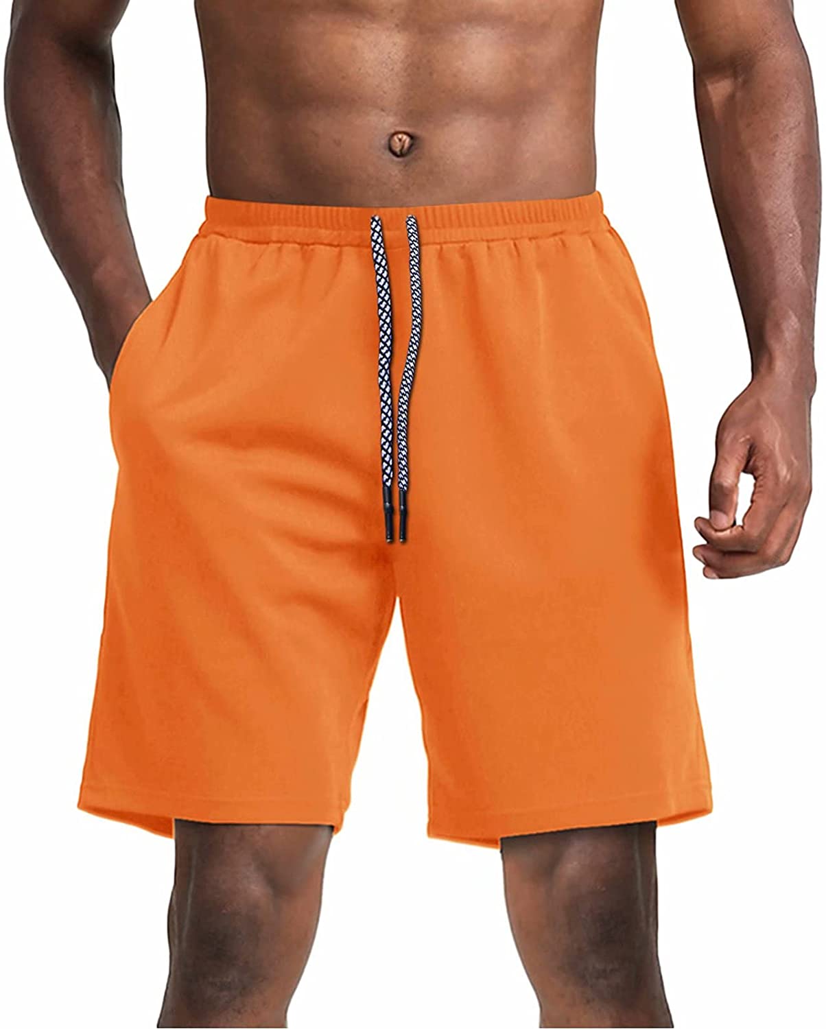 MAGNIVIT Mens Lightweight Mesh Shorts with Pockets Breathable Running Workout Gym Shorts