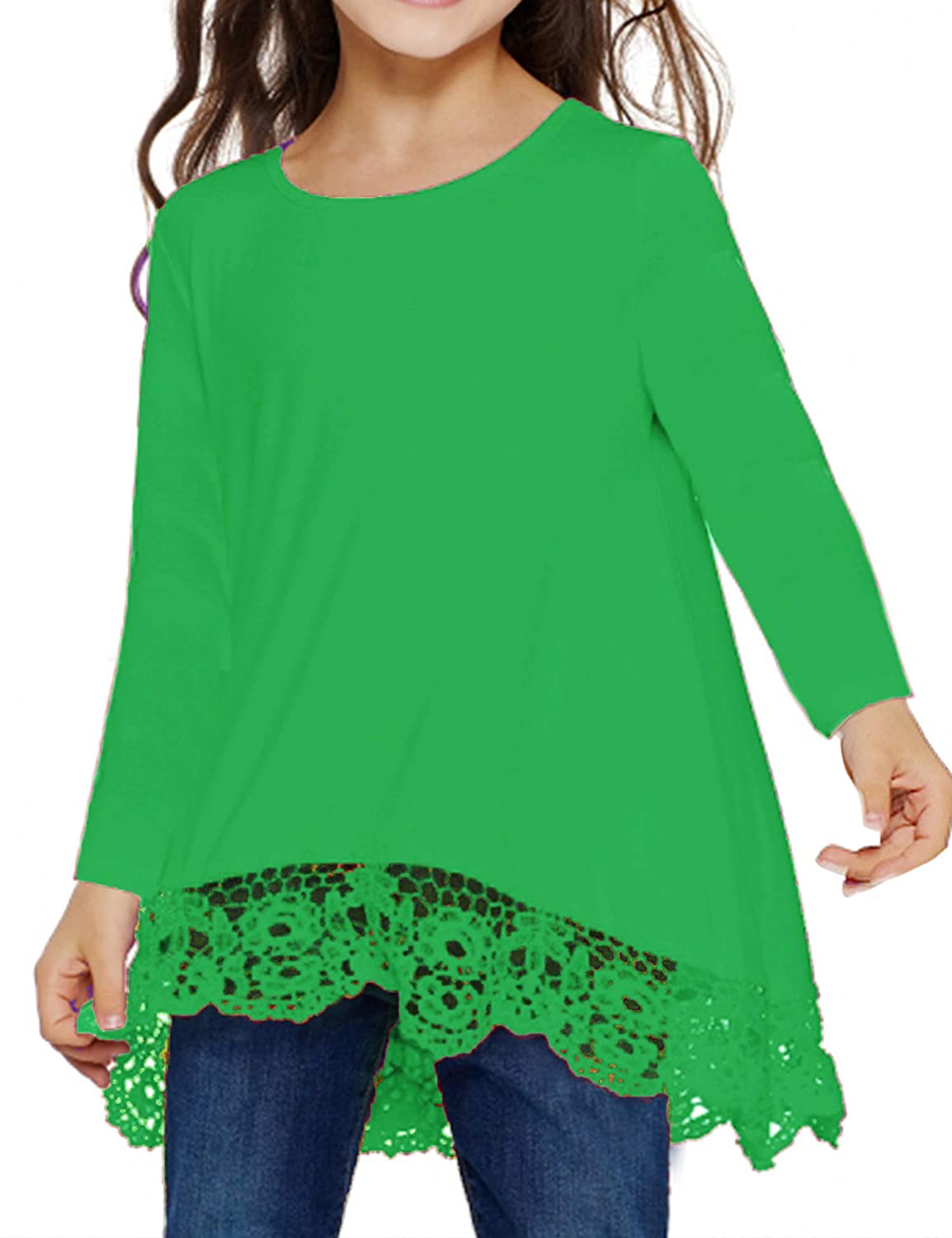  Arshiner Girls Casual Tunic Tops Short Sleeve Loose Soft Blouse  T-Shirt for 4-13 Years: Clothing, Shoes & Jewelry
