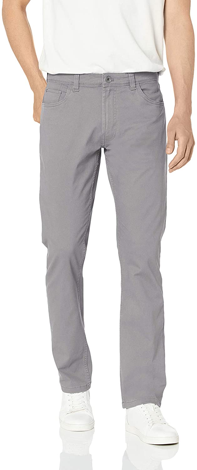 IZOD Men's Saltwater Stretch Flat Front Straight Fit Chino Pant