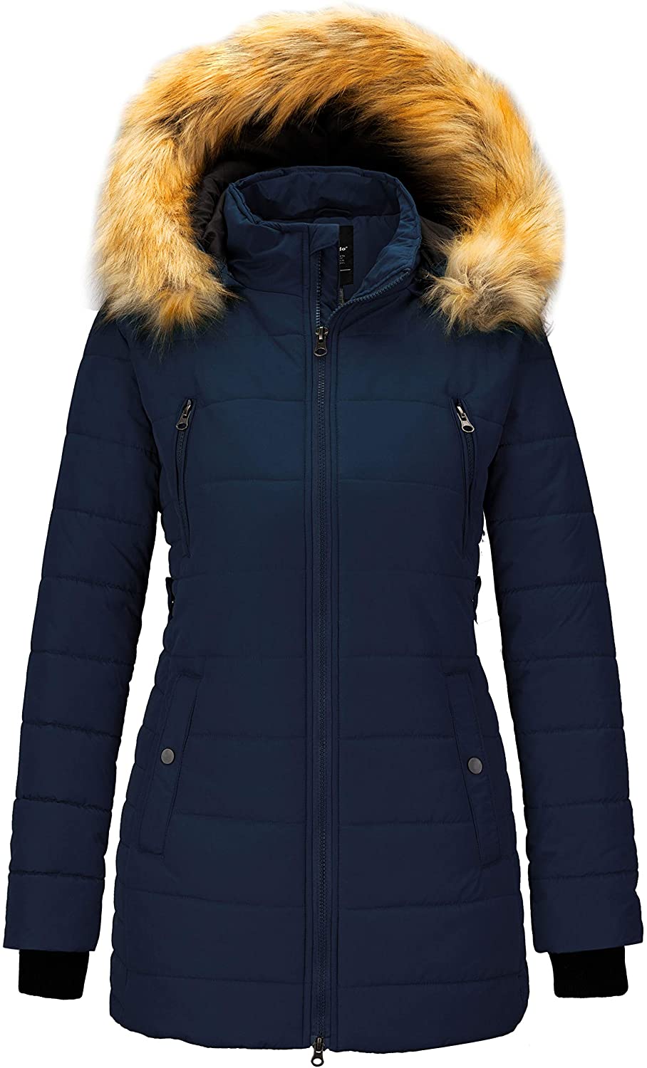 Wantdo Women's Warm Winter Coat Thicken Puffer Jacket Quilted Parka ...