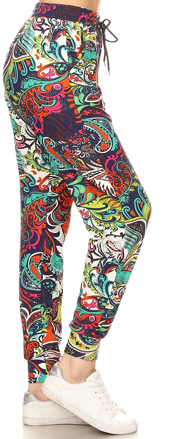 Leggings Depot Premium Women's Joggers Popular Printed High Waist Track  Yoga Full Pants (S-XL) BAT4 : : Clothing, Shoes & Accessories