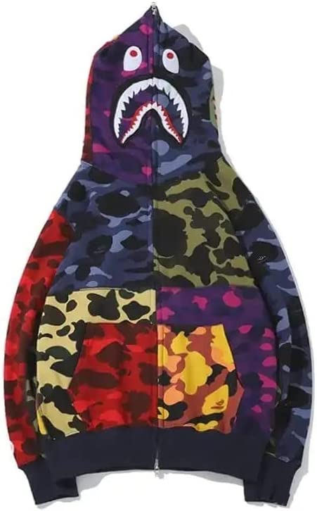  Baonmy Hoodie Fashion Camo Shark Jackets Ape Camo Jacket Boy  Hoodies Girls Camo Hoodies : Clothing, Shoes & Jewelry